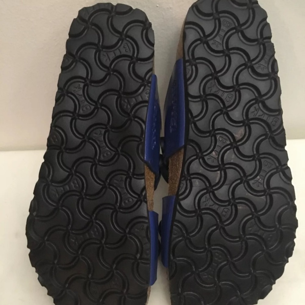 Birki’s Blue Adjustable Strap Slide Sandals 36 35 - Picture 4 of 10